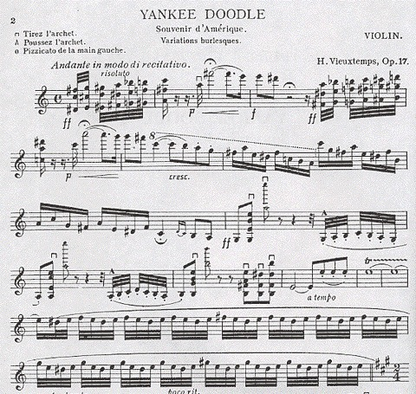 Vieuxtemps, Henri: Yankee Doodle Op.17 (violin & piano)