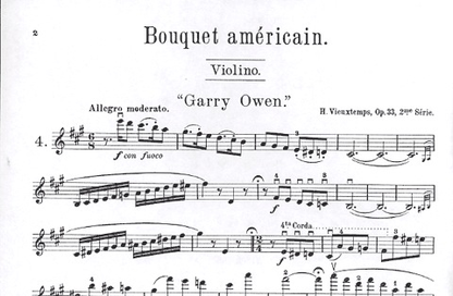 Vieuxtemps, Henri: Bouquet Americain Op.33 Bk.2 #4-6 (violin & piano)