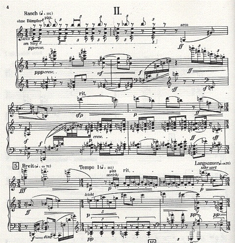 Webern, Anton: Four Pieces for Violin & Piano Op.7