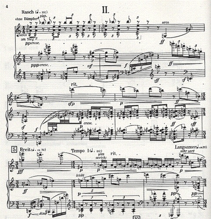 Webern, Anton: Four Pieces for Violin & Piano Op.7