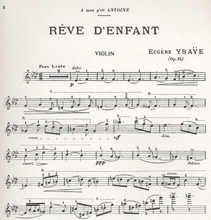 Ysaye, Eugene: Reve d'Enfant Op.14 (violin & piano)