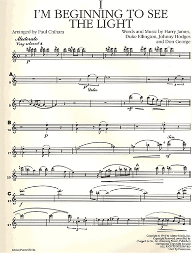 Ellington, Duke (Chihara, arr): Fantasy-Four Songs arranged for String Quartet