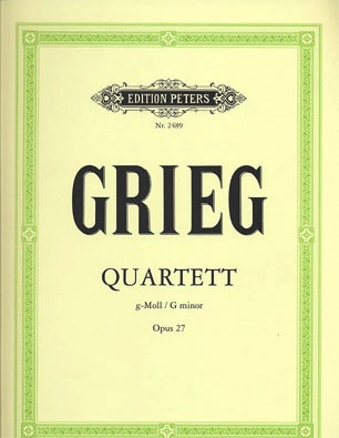 Grieg, Edvard: String Quartet in g minor Op. 27 (set of parts)