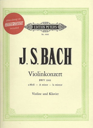 Bach, J.S.: Violin Concerto in a minor (violin & piano or CD) PETERS