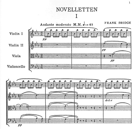 Bridge, Frank: Noveletten (String Quartet)