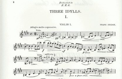 Bridge, Frank: Three Idylls (string quartet)