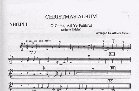 Ryden, William: Christmas Album No. 1 (String Quartet)