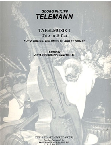 Telemann, G.P.: Tafelmusik 1: Trio in Eb "Hinnenthal" (2 violins,  cello, piano)