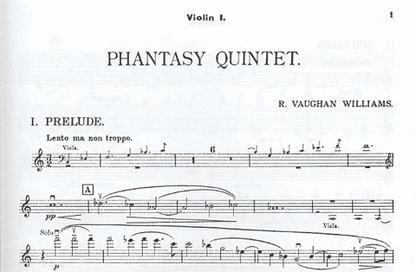 Vaughan-Williams: Phantasy Quintet (2 violins, 2 violas, cello)