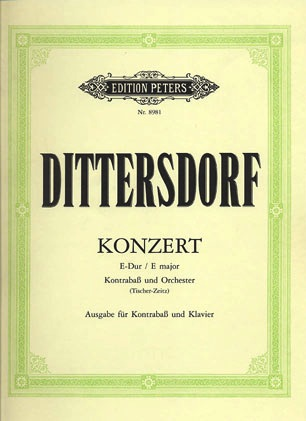 Dittersdorf, K.D. (Tischer-Zeitz): Bass Concerto in E major (bass & piano)