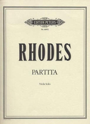 Rhodes, Philip: Partita for Solo Viola