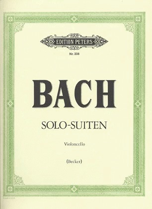 Bach, J.S. (Becker): 6 Solo Suites (cello) PETERS