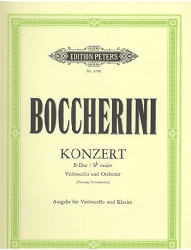 Boccherini (Grutzmacher): Cello Concerto in Bb Major (cello & piano)