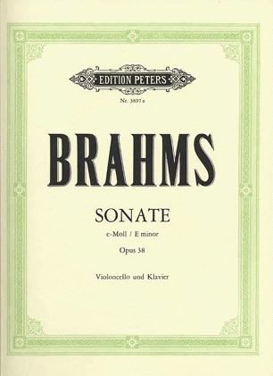 Brahms, Johannes (Klengel): Sonata No.1 Op.38 in E minor (cello & piano)