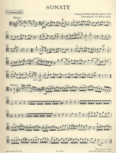 Handel, G.F.: Sonata in C Major (cello & piano)