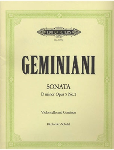 Geminiani, Francesco S.: Sonata in D minor Op.5 No.2 (2 cellos & piano)
