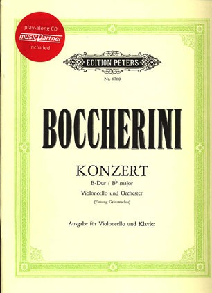 Boccherini (Grutzmacher): Cello Concerto in Bb Major (cello & piano)(CD)