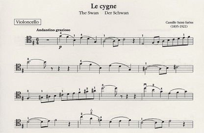 Saint-Saens, C.: The Swan (cello or viola & piano)