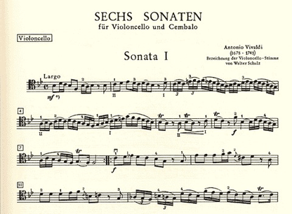 Vivaldi, A.: 6 Sonatas (cello & piano)