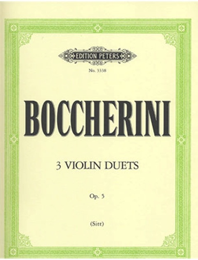 Boccherini, L. (Sitt): 3 Duos, Op.5 (two violins)