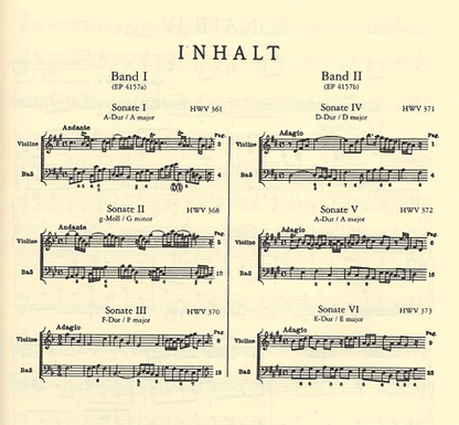 Handel, G.F.: Sonaten Band 2 (violin & piano or CD)