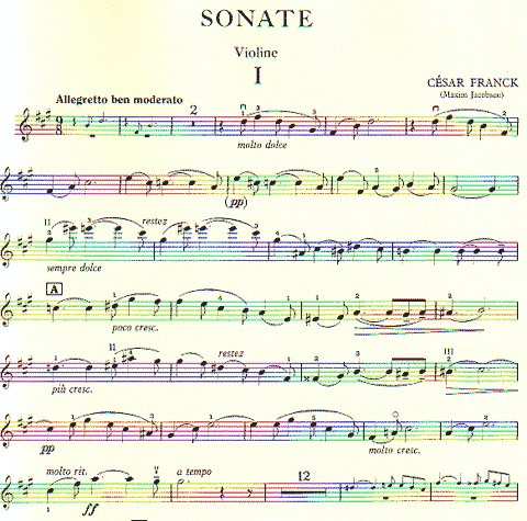 Franck, Cesar: Sonata in A (Violin & Piano or CD)