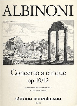 Albinoni, T.: Concerto Op10/12 B flat (violin & piano)