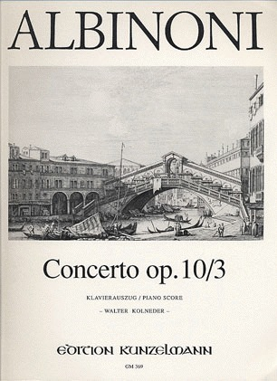 Albinoni, T.: Concerto Op.10/3 in C (violin & piano)