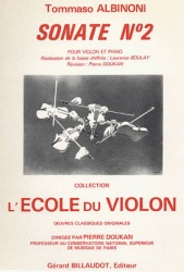 Albinoni, T.: Sonata No. 2 (violin & piano) 2- 5 weeks special order
