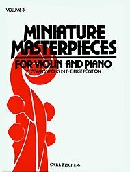 Ambrosio, W.F.: Miniature Masterpieces Vol.3 (violin & piano)