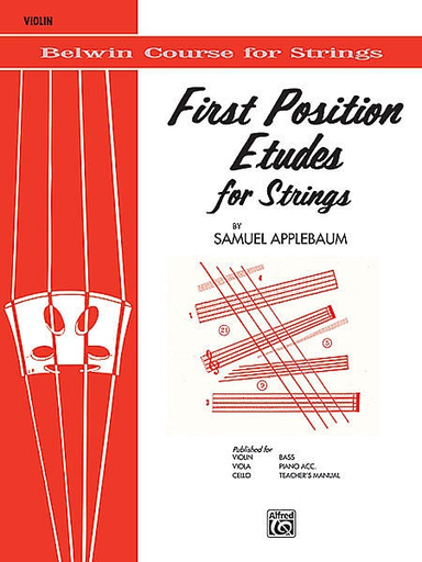 Applebaum, S.: First Position Etudes for Strings (violin)