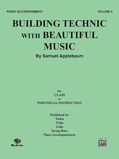 Applebaum, Samuel: Building Technic with Beautiful Music Bk.2 (piano accompaniment)