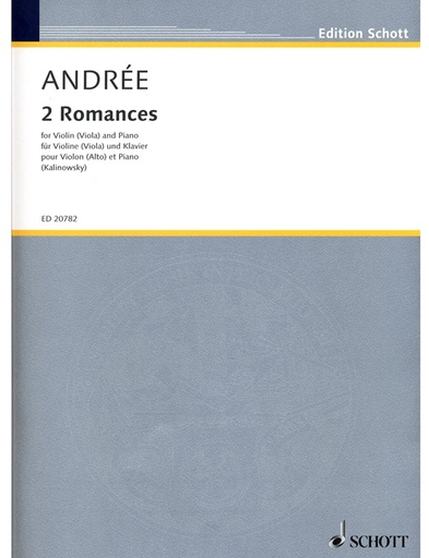 Andree, E. (Kalinowsky, ed.): 2 Romances (violin or viola and piano)