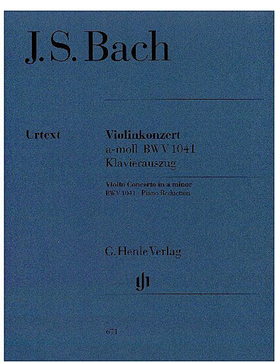 Bach, J.S. (Eppstein, ed.): Concerto No.1 in A Minor, BWV 1041, urtext (violin & piano)
