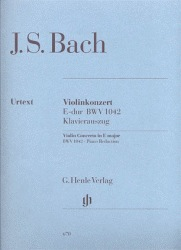 Bach, J.S. (Eppstein, ed.): Concerto No. 2 in E Major , BWV 1042, urtext (violin and piano)