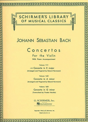 Bach, J.S. (Herrmann): Concerto in E Major, BWV1042 (violin, and piano reduction)