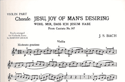 Bach, J.S: Jesu, Joy of Man's Desiring (Violin and Piano)