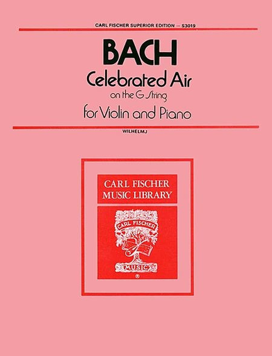 Bach, J.S.: Air on the G String (violin & piano)