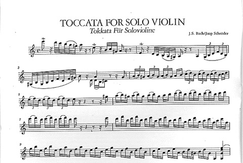 Bach, J.S: Toccata in D minor (violin)