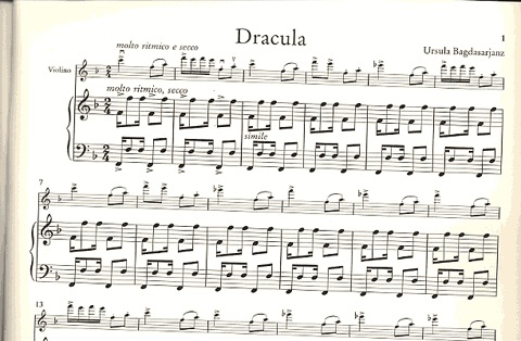 Bagdasarjanz, Ursula: Sept poesies pour Violon et Piano