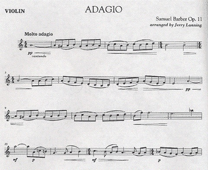 Barber, Samuel (Lanning): Adagio Op.11 (Violin and Piano)