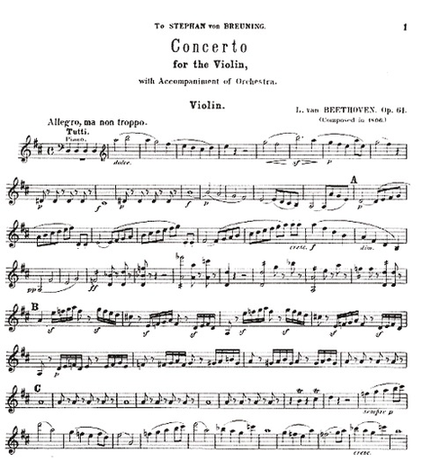Beethoven: Concerto in D Op.61 (Violin & Piano)