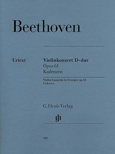 Beethoven (Schneiderhan): Cadenzas to Violin Concerto in D Major, Op.61 - URTEXT (violin)