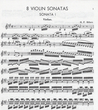 Biber, von H.I.F. : Eight Sonatas (violin and piano)