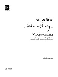 Berg, Alban: Concerto (violin & piano)