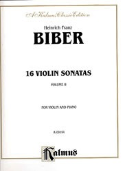 Biber, Heinrich Franz: 16 Volin Sonatas Vol.2 (violin & piano)