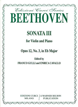 *OUT OF PRINT* Beethoven, L.van (Gulli): Sonata Op.12#3 in Eb major (violin & piano)