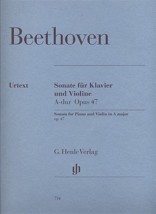 Beethoven, L. van (Brandenburg, ed.): Sonata in a A major, Op. 47 ''Kreutzer'', urtext (violin and piano)