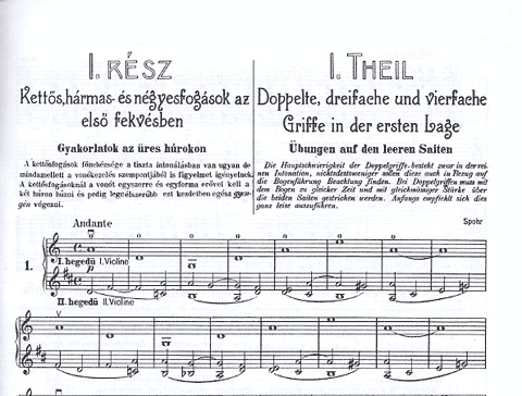 Bloch, Jozsef: Double Stop Tutor Op.50 Vol.1 (violin)