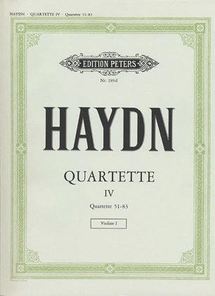 Haydn (Moser): 30 Famous String Quartets, Vol.4 (string quartet)  PETERS